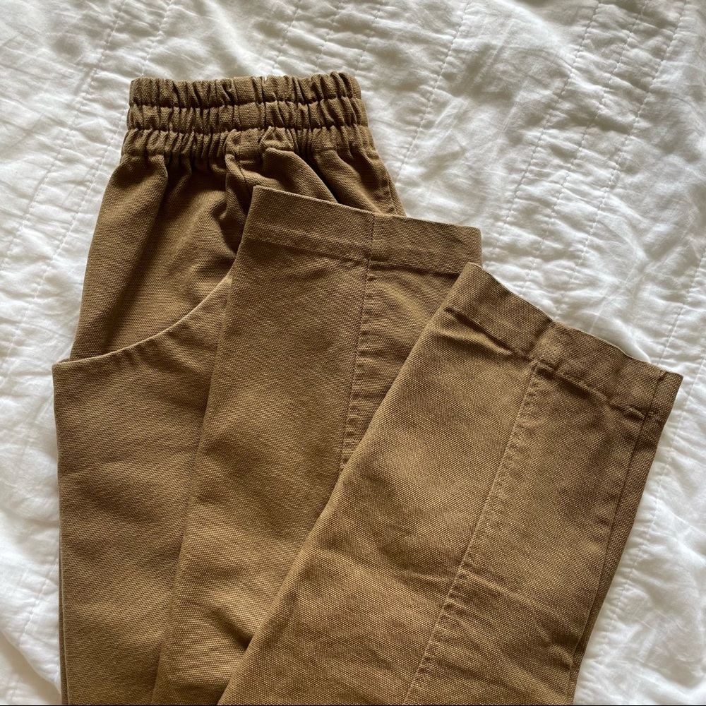 Elizabeth Suzann Clyde Work Pant Cotton Canvas Clay 2 Regular